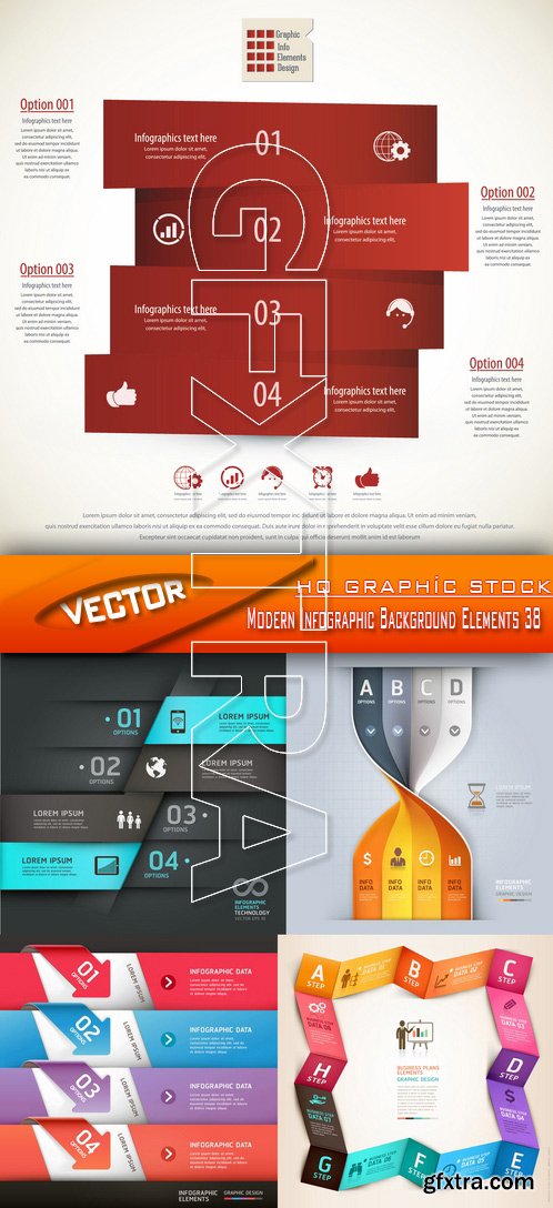 Stock Vector - Modern Infographic Background Elements 38