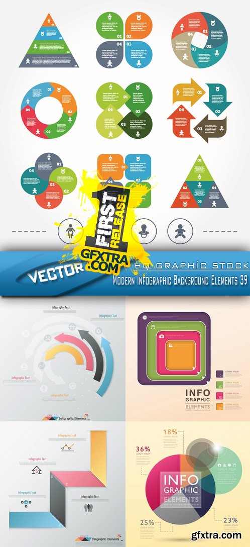 Stock Vector - Modern Infographic Background Elements 39