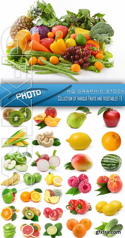 Stock Photo - Collection of Various Fruits and Vegetables 15