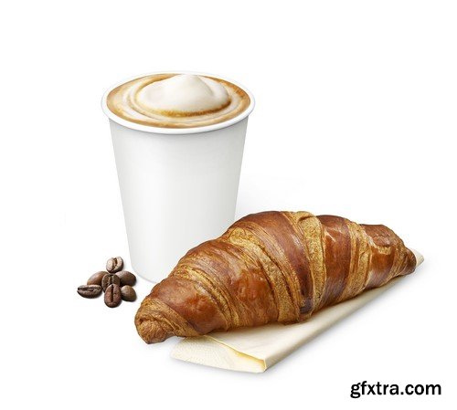 Croissant and a cup of coffee - 10x JPEG