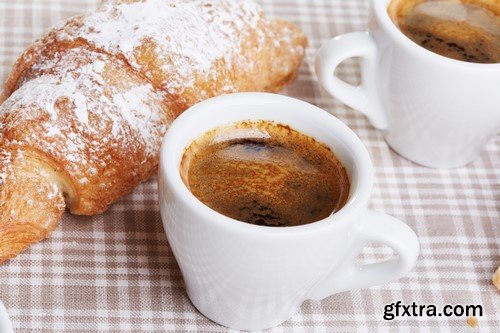 Croissant and a cup of coffee - 10x JPEG