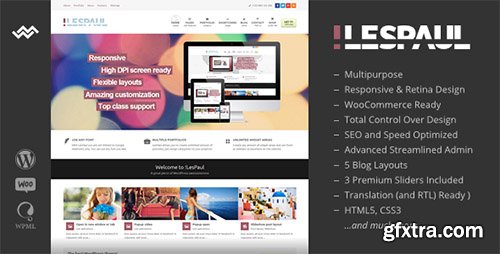 ThemeForest - !LesPaul v3.0.1 - Retina Responsive WordPress Theme