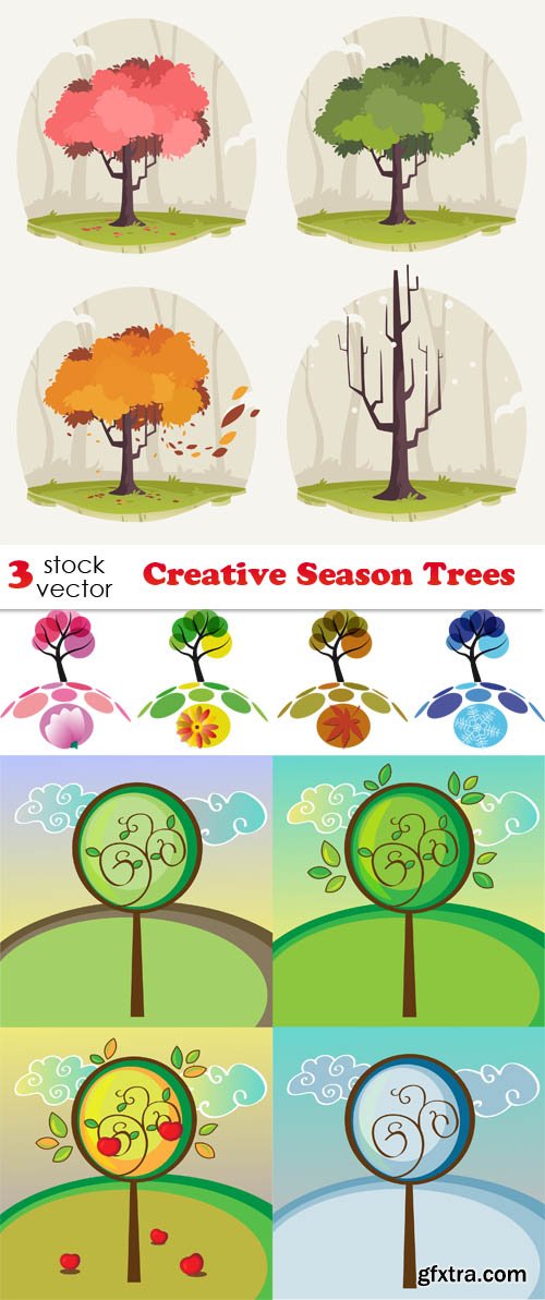 Vectors - Creative Season Trees