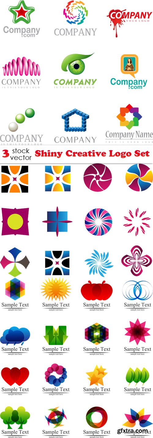 Vectors - Shiny Creative Logo Set