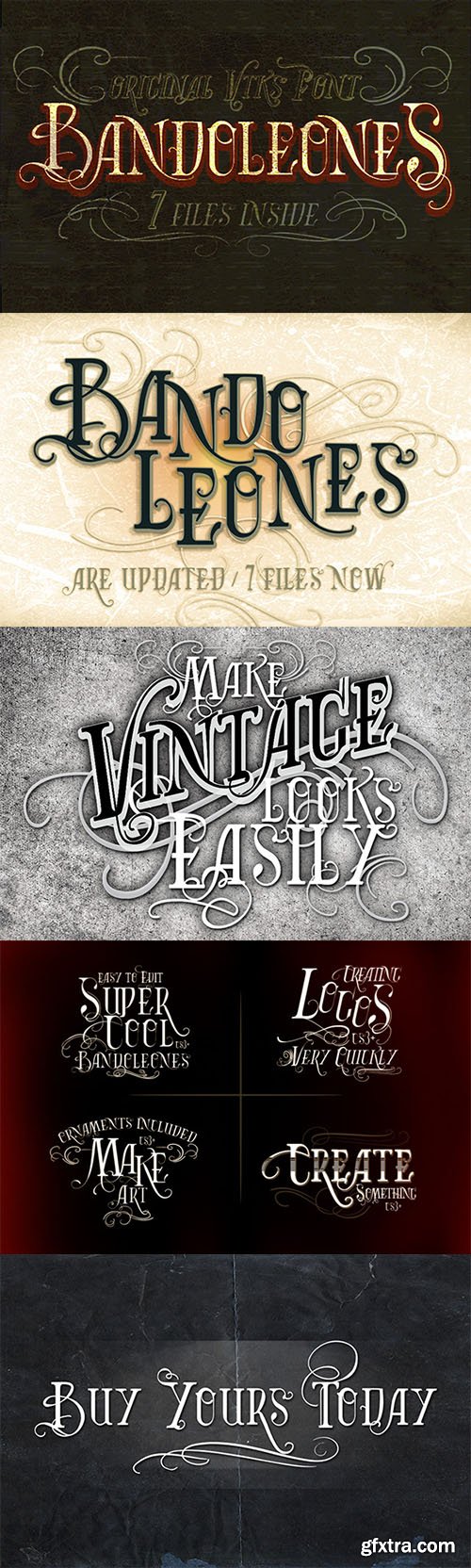 Bandoleones Font Family - 7 Fonts