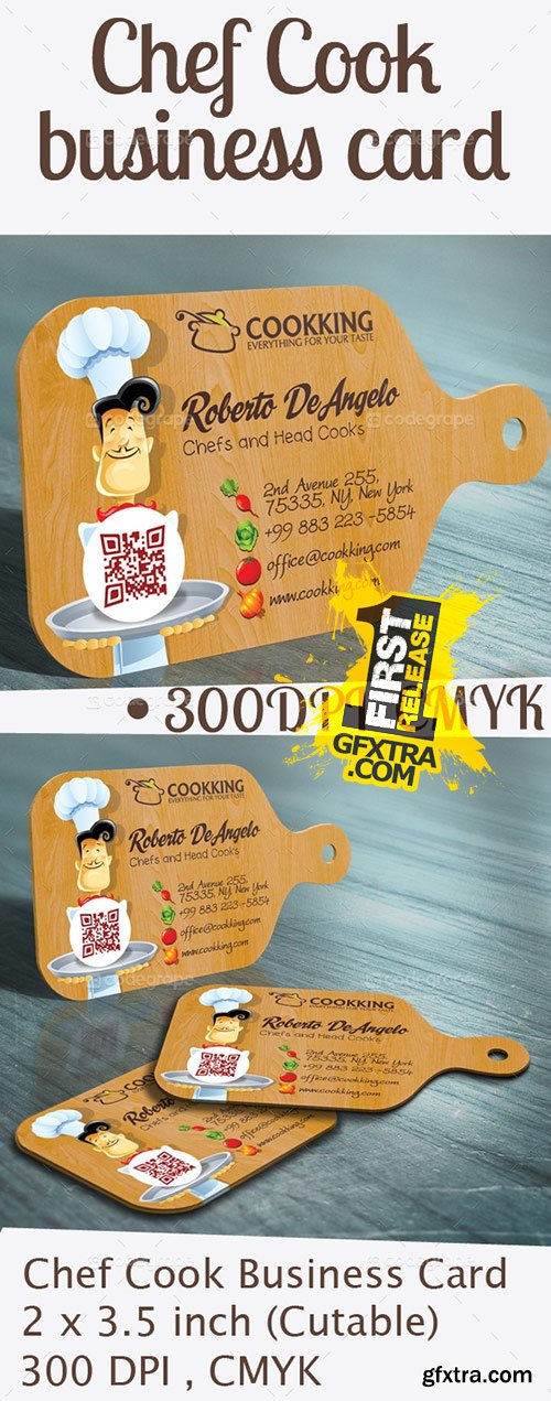 CodeGrape - Chef Cook Business Card 5390