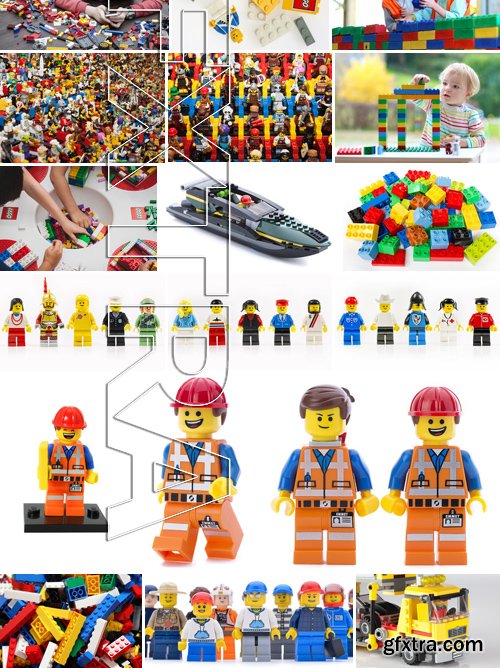 Stock Photos - Lego 2, Plastic Elements, 25xJPG