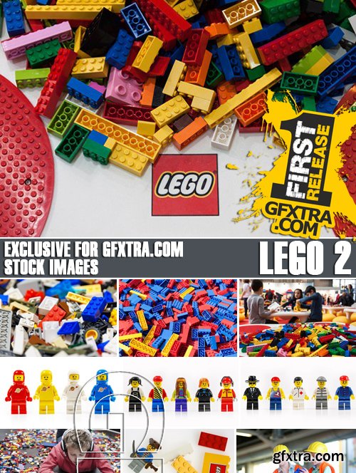 Stock Photos - Lego 2, Plastic Elements, 25xJPG