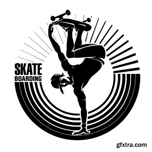 Stock Vectors - Skateboards 2, 25xEPS