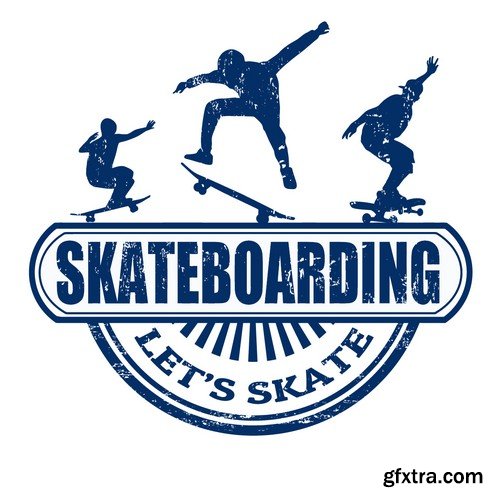 Stock Vectors - Skateboards 2, 25xEPS