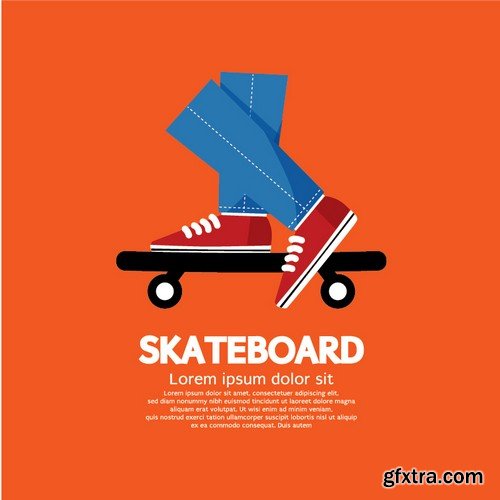 Stock Vectors - Skateboards 2, 25xEPS