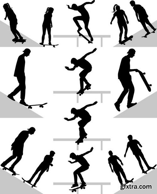 Stock Vectors - Skateboards 2, 25xEPS