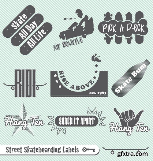 Stock Vectors - Skateboards 2, 25xEPS