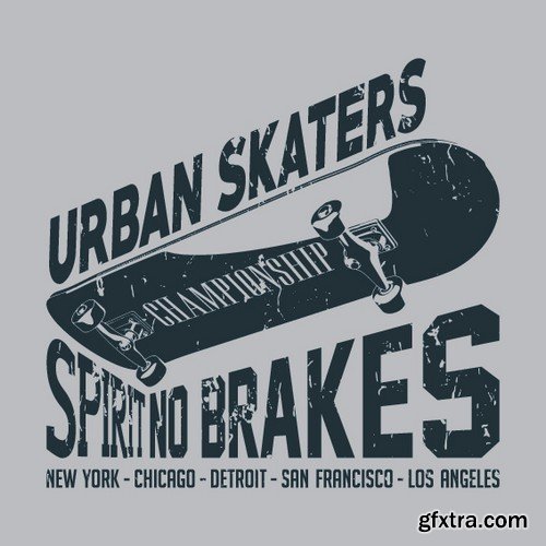 Stock Vectors - Skateboards 2, 25xEPS