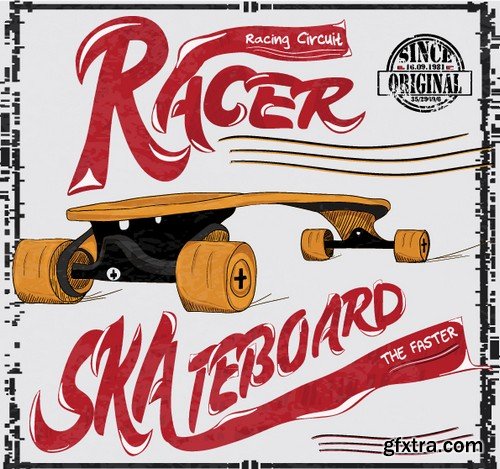 Stock Vectors - Skateboards 2, 25xEPS