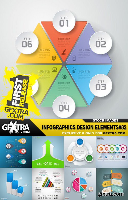 Infographics Design Elements#82 - 25 Vector