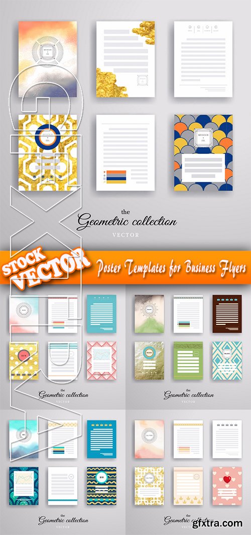 Stock Vector - Poster Templates for Business Flyers