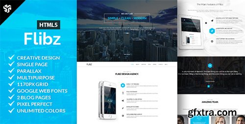 ThemeForest - Flibz - One Page Parallax HTML5 Template - RIP