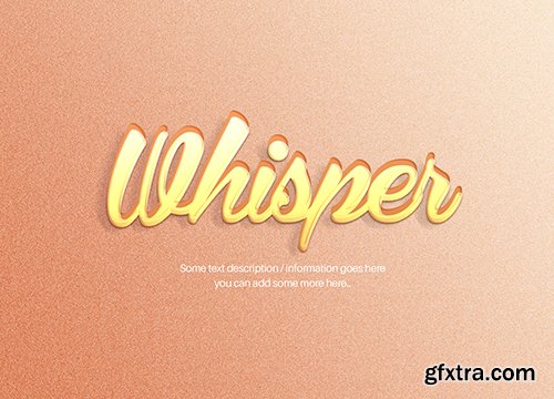 PSD Text Effect - Yellow Cut