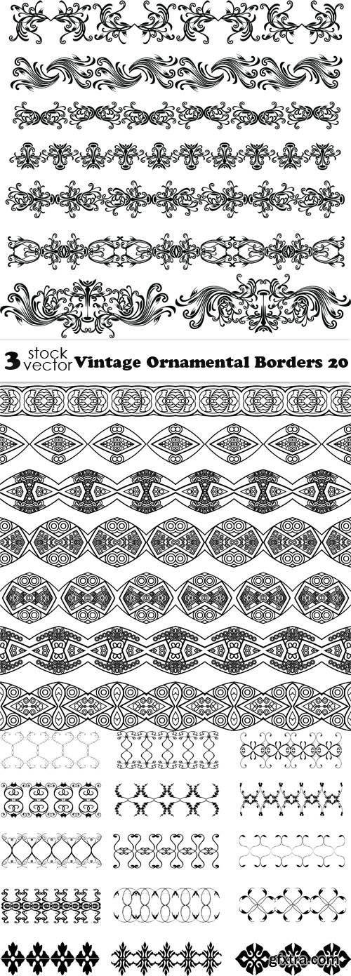 Vectors - Vintage Ornamental Borders 20