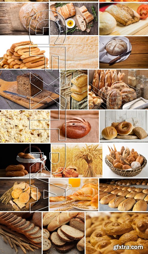 Stock Photos - Bread 3, 25xJPG