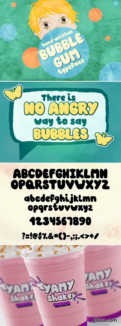 CM - Bubble Gum - hand written font