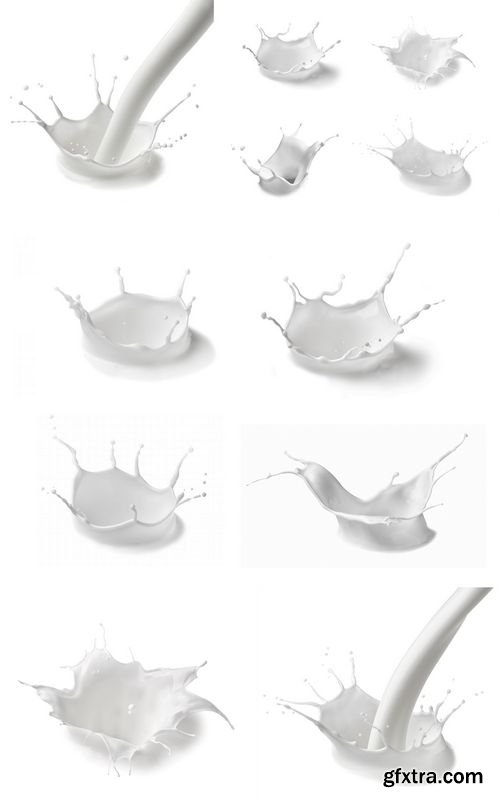 Stock Photos - Milk Splash Drop