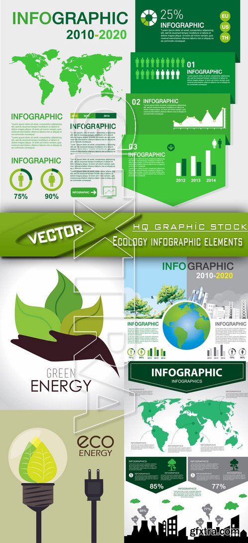 Stock Vector - Ecology infographic elements