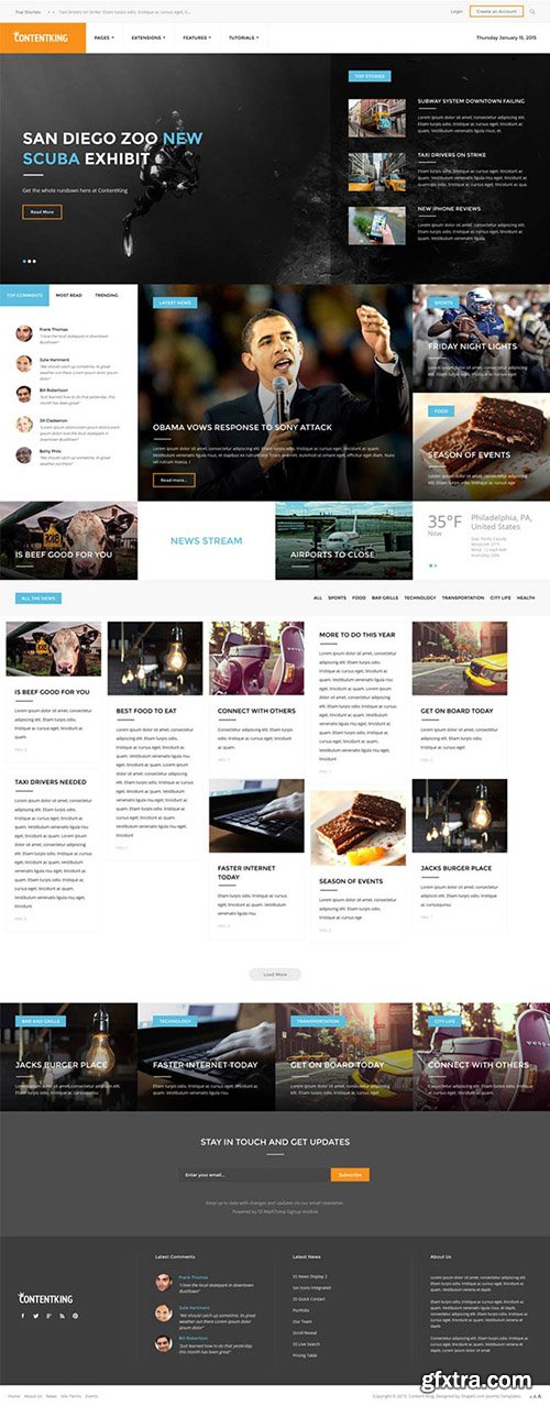 Shape5 - Content King - Beautifully Joomla 2.5 Template