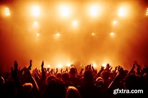 Collection of rock concert crowd fans stage light 25 HQ Jpeg