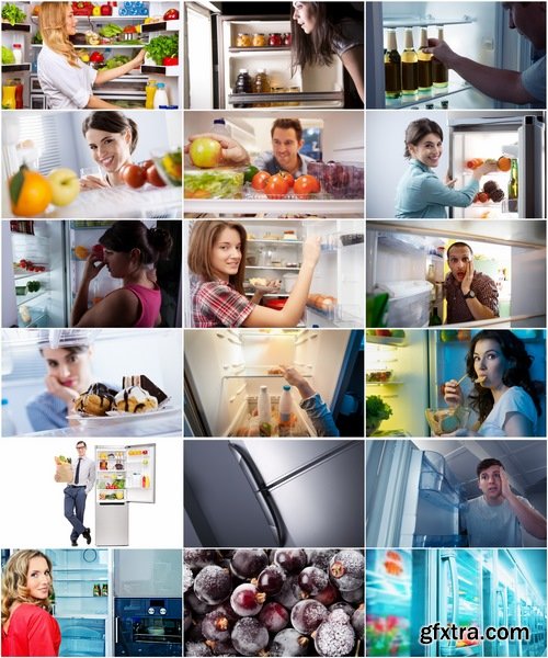 Collection of people near the refrigerator refrigerator frozen foods 25 HQ Jpeg