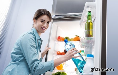 Collection of people near the refrigerator refrigerator frozen foods 25 HQ Jpeg