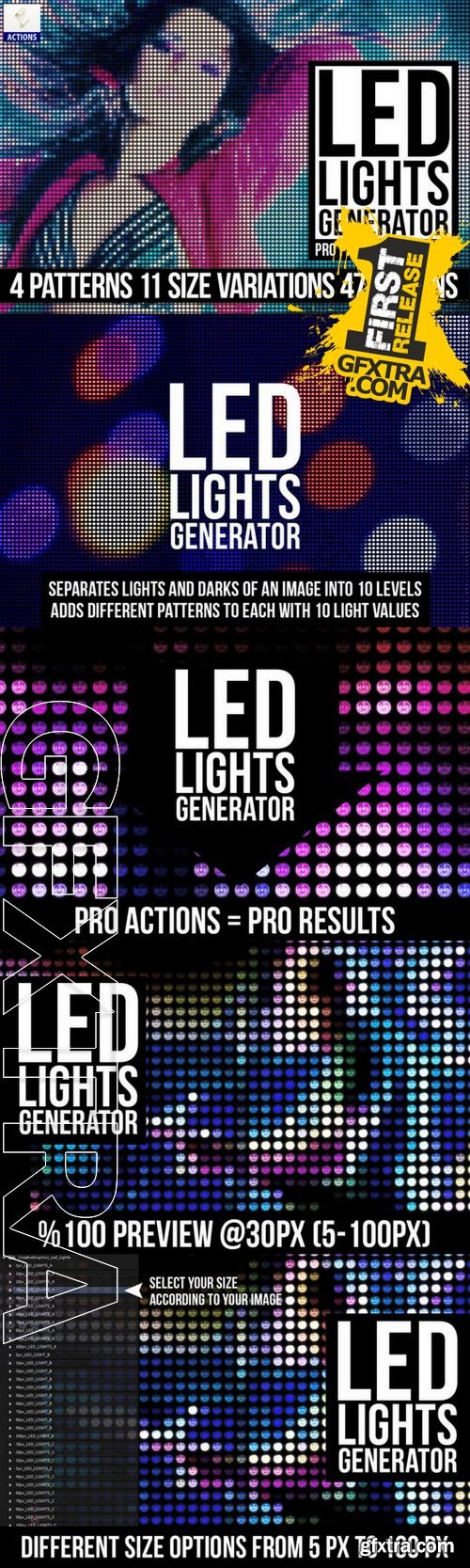 Led Lights Generator PS Actions - CM 222119