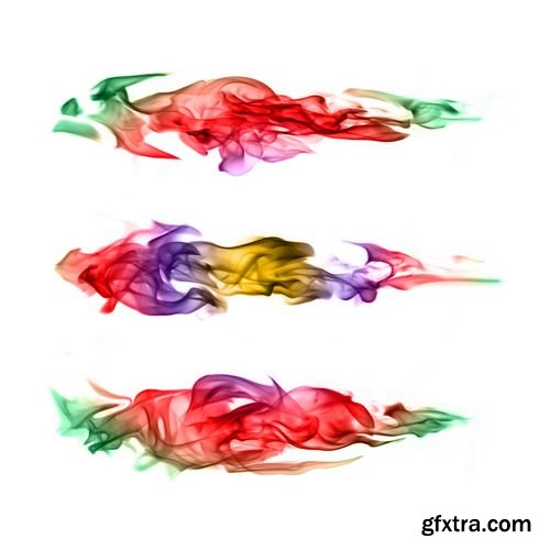 Stock Photos - Abstract Colorful Fire Flames Isolated