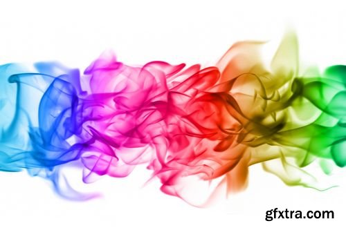 Stock Photos - Abstract Colorful Fire Flames Isolated