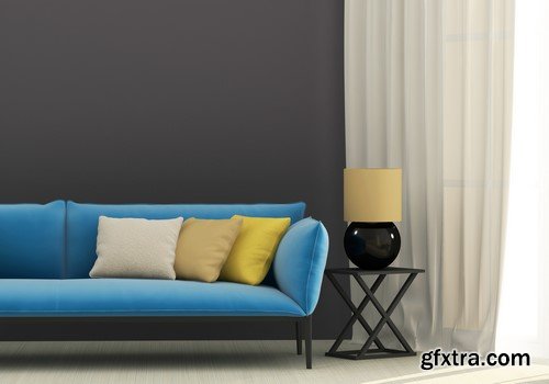 Interiors with Sofa - 15x JPEG