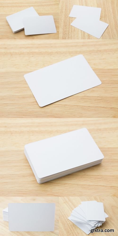 Stock Photos - Blank Business Cards on a Desk