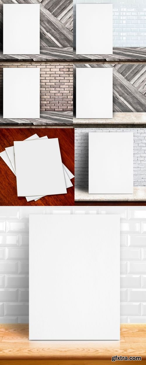 Stock Photos - Paper Poster Mock Up