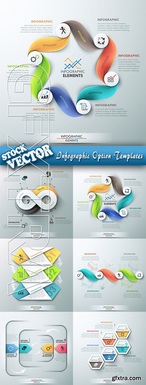 Stock Vector - Infographic Option Templates