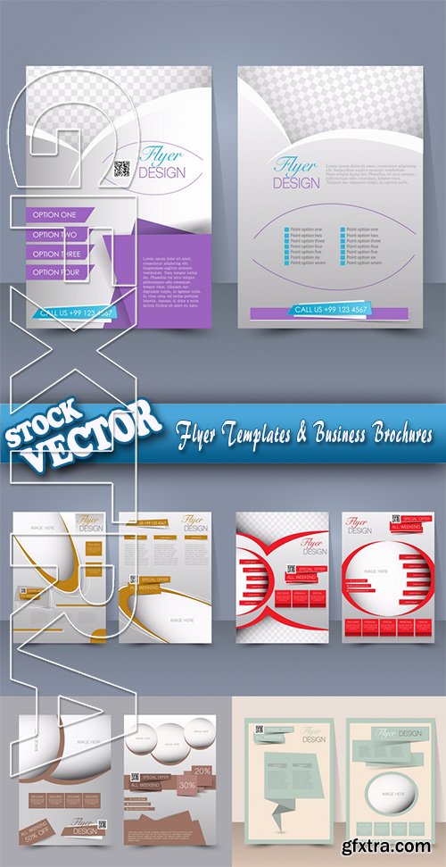 Stock Vector - Flyer Templates & Business Brochures