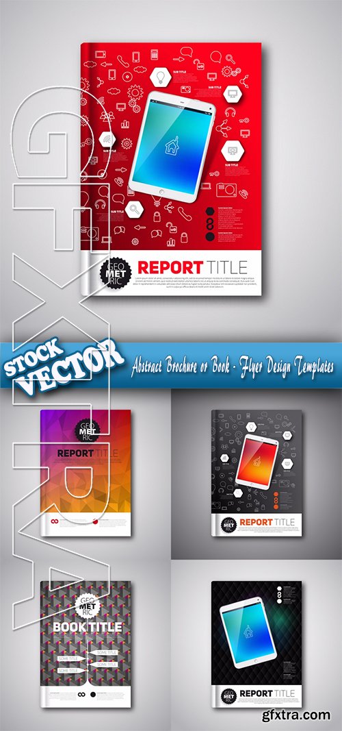 Stock Vector - Abstract Brochure or Book - Flyer Design Templates