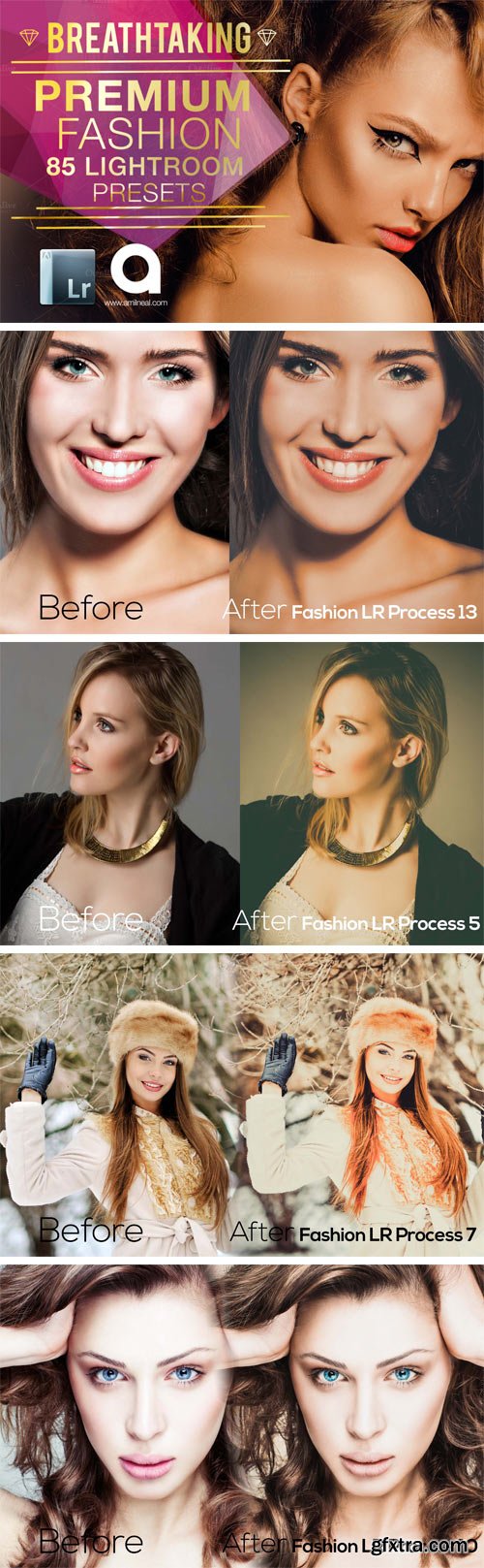 Fashion & Portrait Lightroom Presets (CM 184687)