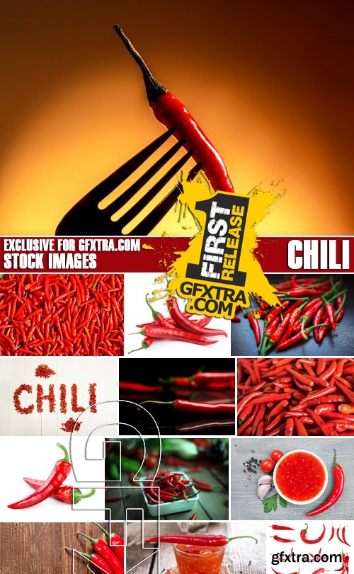 Stock Photos - Chili, 25xJPG