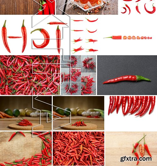 Stock Photos - Chili, 25xJPG