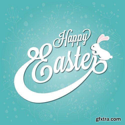 Stock Vectors - Happy Easter, 25xEPS