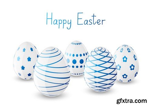 Stock Vectors - Happy Easter, 25xEPS