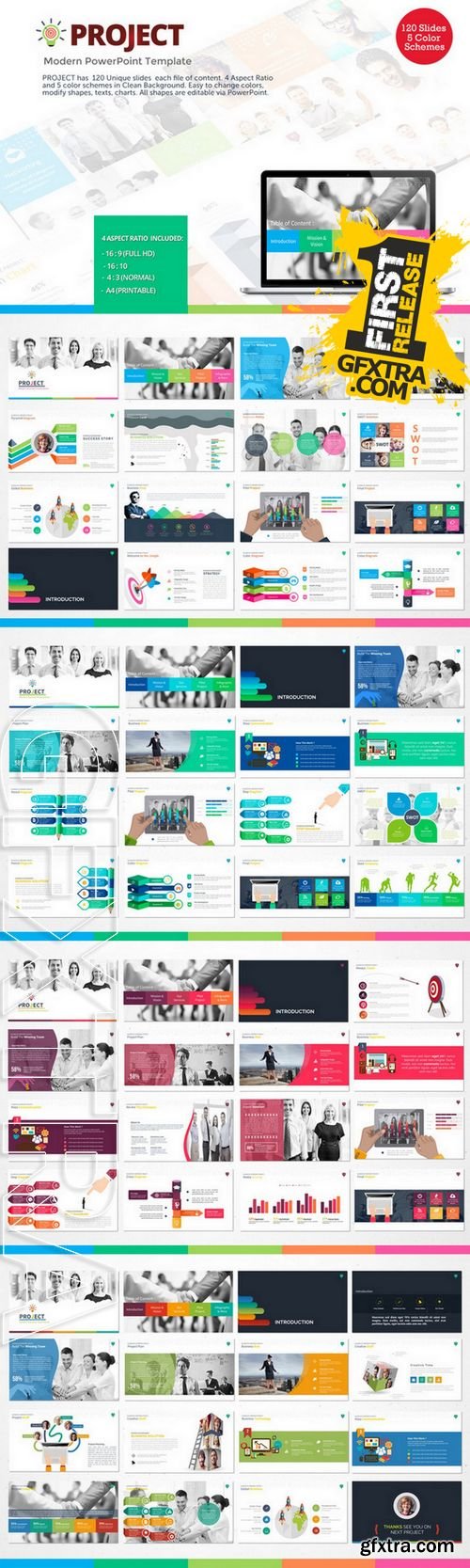 Project - Modern PowerPoint Template - CM 223351