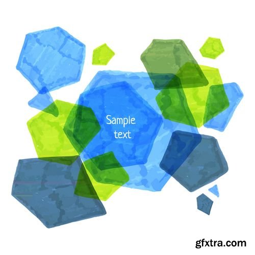 Vector - Abstract Hand-Drawn Seamless Polygonal Pattern Template