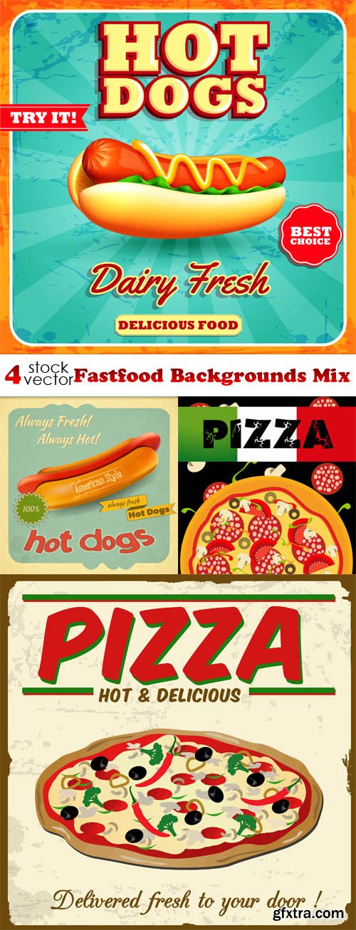 Vectors - Fastfood Backgrounds Mix