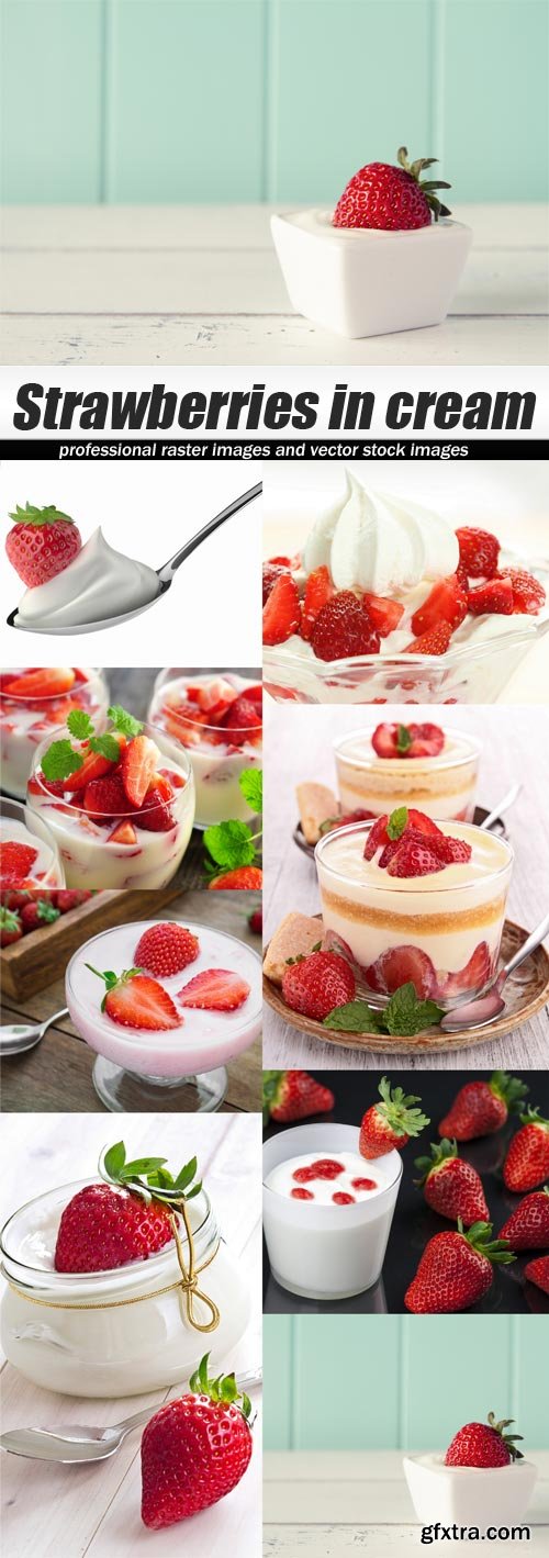 Strawberries in cream